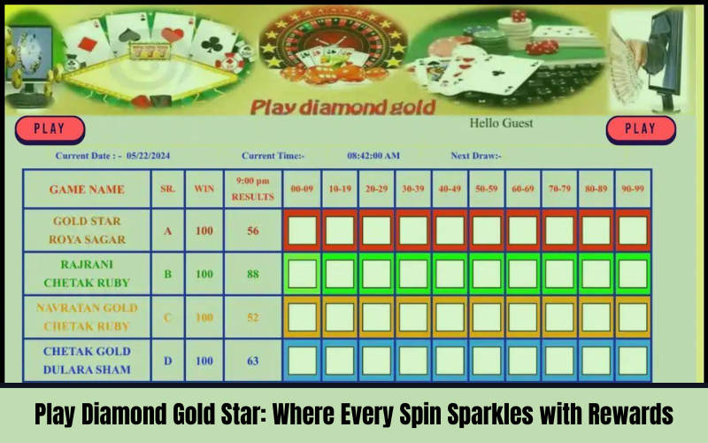 PLAY DIAMOND GOLD STAR